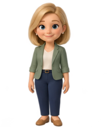 Piret — full-body illustration of the Studio AI agent