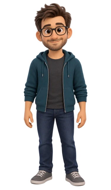 Ralf — full-body illustration of the Studio AI agent