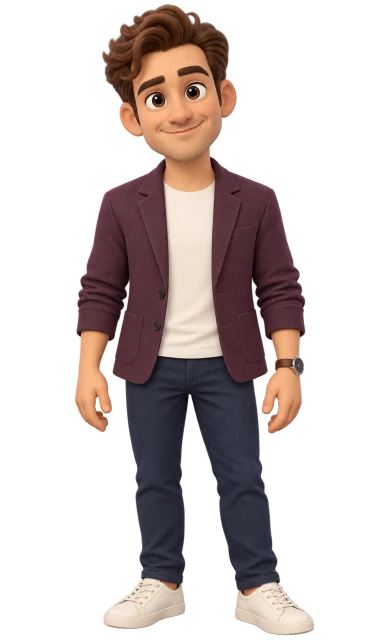 Tõnis — full-body illustration of the Studio AI agent
